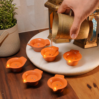 LED Light Water Sensor Diyas Plastic with, Ambient Lights, (Pack of 6/12/18/24)