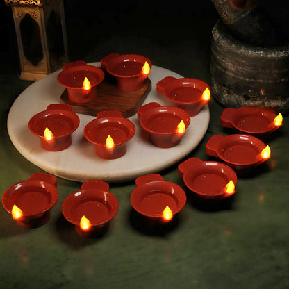 LED Light Water Sensor Diyas Plastic with, Ambient Lights, (Pack of 6/12/18/24)