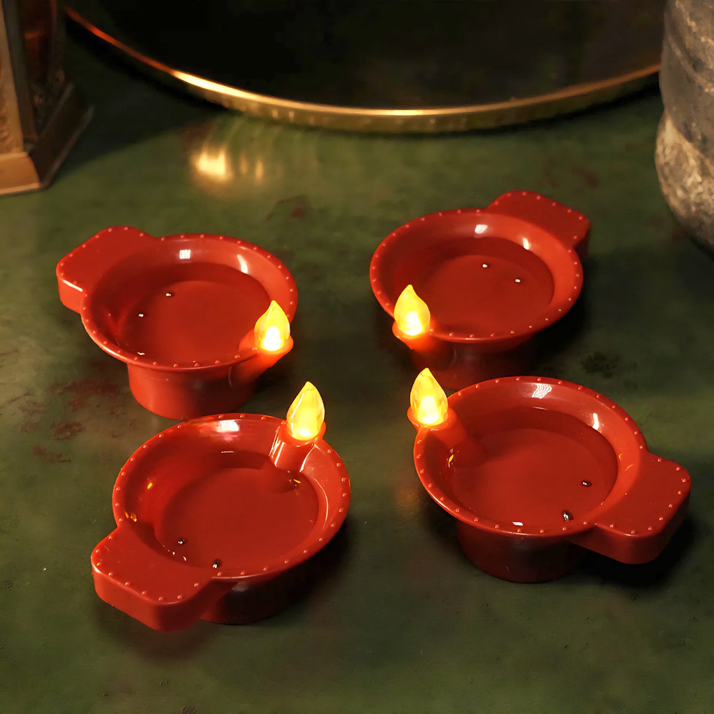 LED Light Water Sensor Diyas Plastic with, Ambient Lights, (Pack of 6/12/18/24)