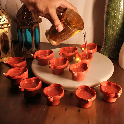 LED Light Water Sensor Diyas Plastic with, Ambient Lights, (Pack of 6/12/18/24)