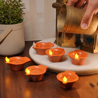 LED Light Water Sensor Diyas Plastic with, Ambient Lights, (Pack of 6/12/18/24)